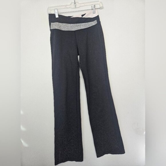 Lululemon Astro Heathered Pant. Black Grey Cross Cross. Size 4 - Picture 3 of 15